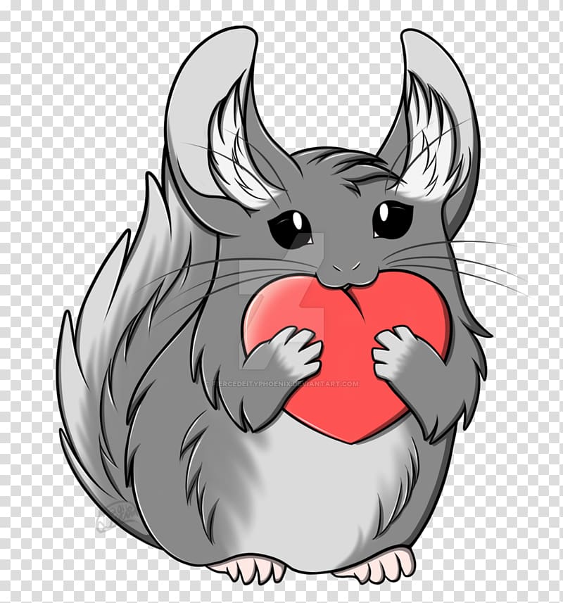 Domestic rabbit Chinchilla Cat Drawing , chinchilla.