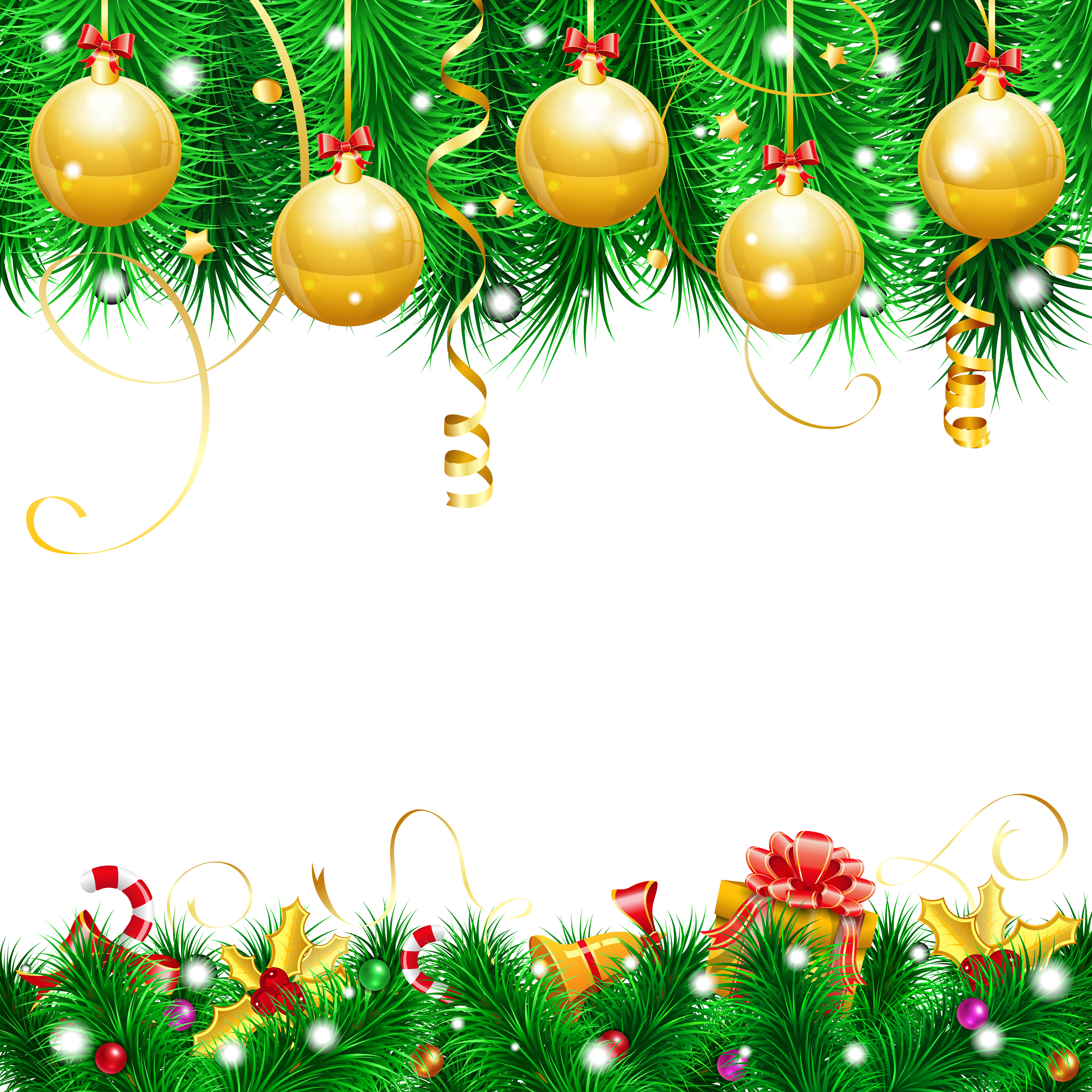 Transparent Christmas Decor PNG Clipart.