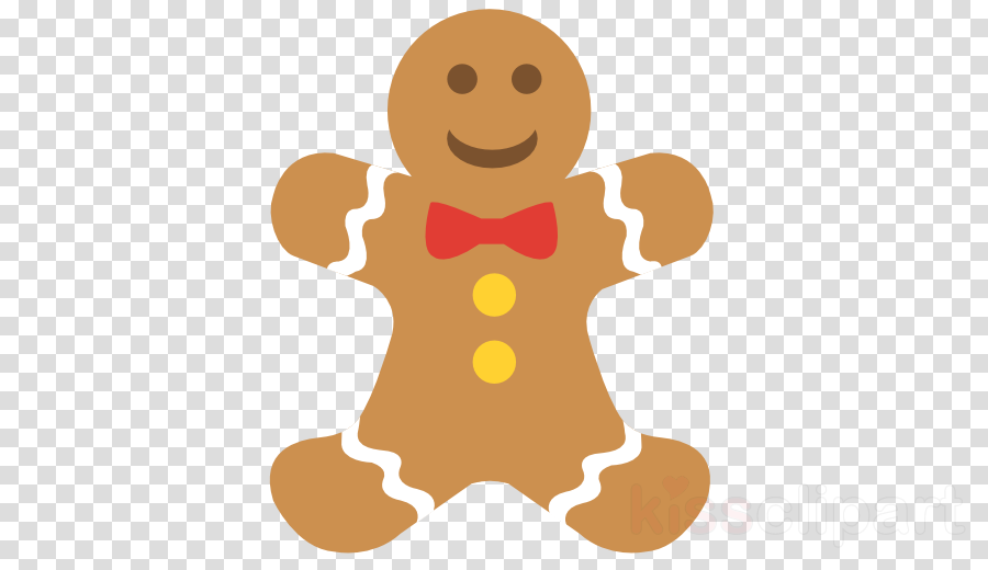 Christmas Gingerbread Man clipart.