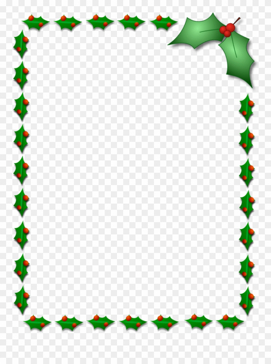 Free Download Christmas Holly Border Clipart Borders.