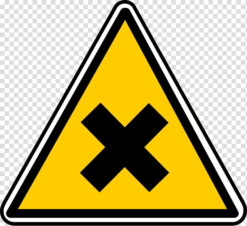 Hazard symbol Warning sign, danger transparent background.