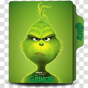 The Grinch Folder Icon, The Grinch () transparent background.