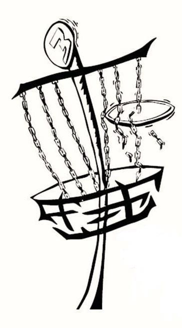 Disc Golf Basket Clip Art.