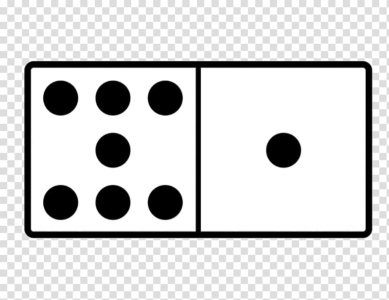 Dominoes transparent background PNG clipart.