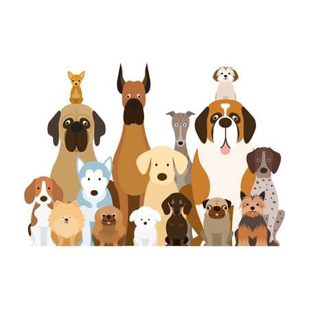 Image result for clipart group of dogs.