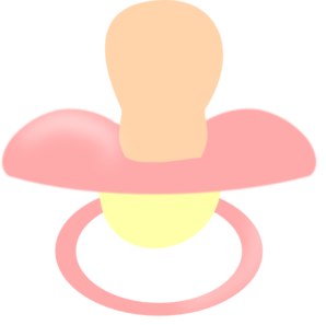 Pink Pacifier Clip Art at Clker.com.