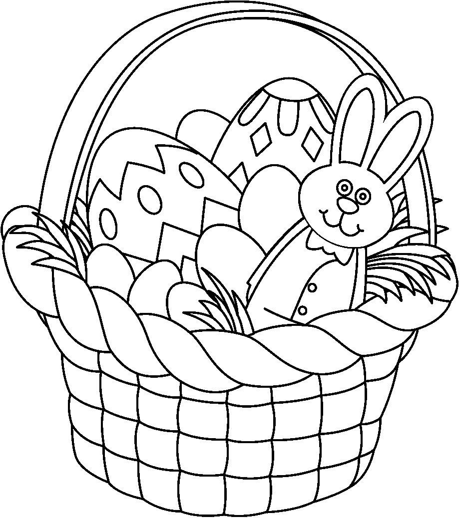 Easter Black And White Clipart.