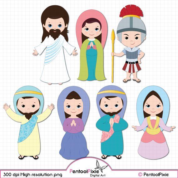 Jesus Resurrection clipart, Christianity clipart, Easter.