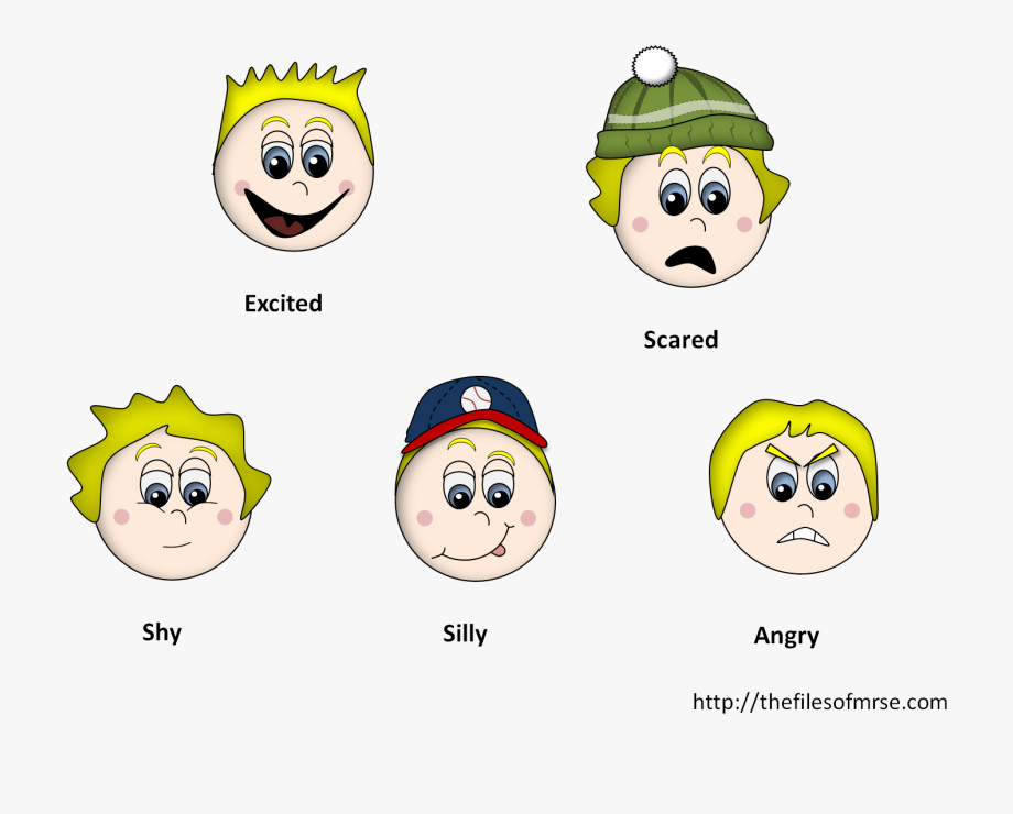 Smiley Face Clip Art Emotions.