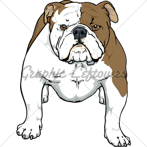 English Bulldog Clipart.