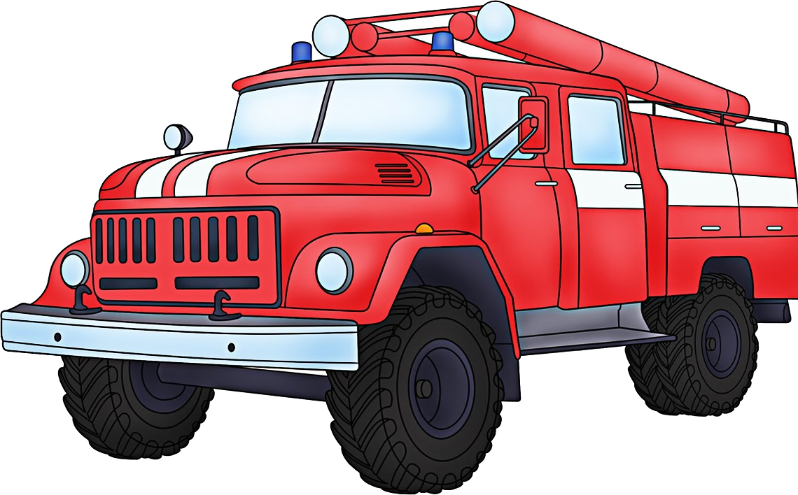 Fire Truck Clipart Transparent Background.