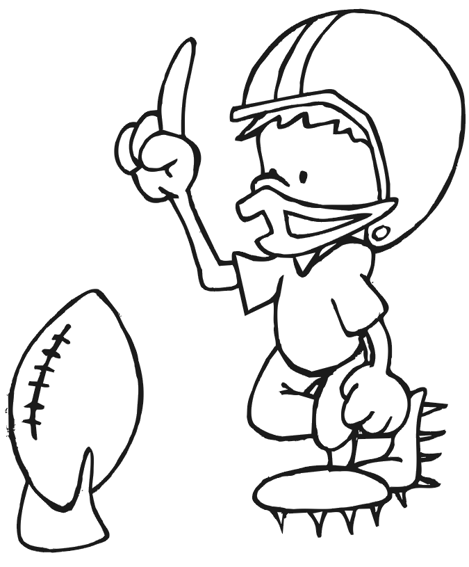 Football Kicker Clipart.