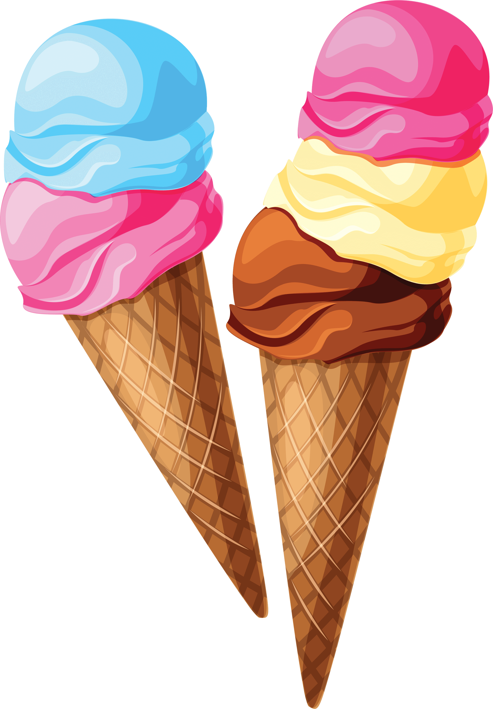 Cliparts Ice Cream transparent PNG.