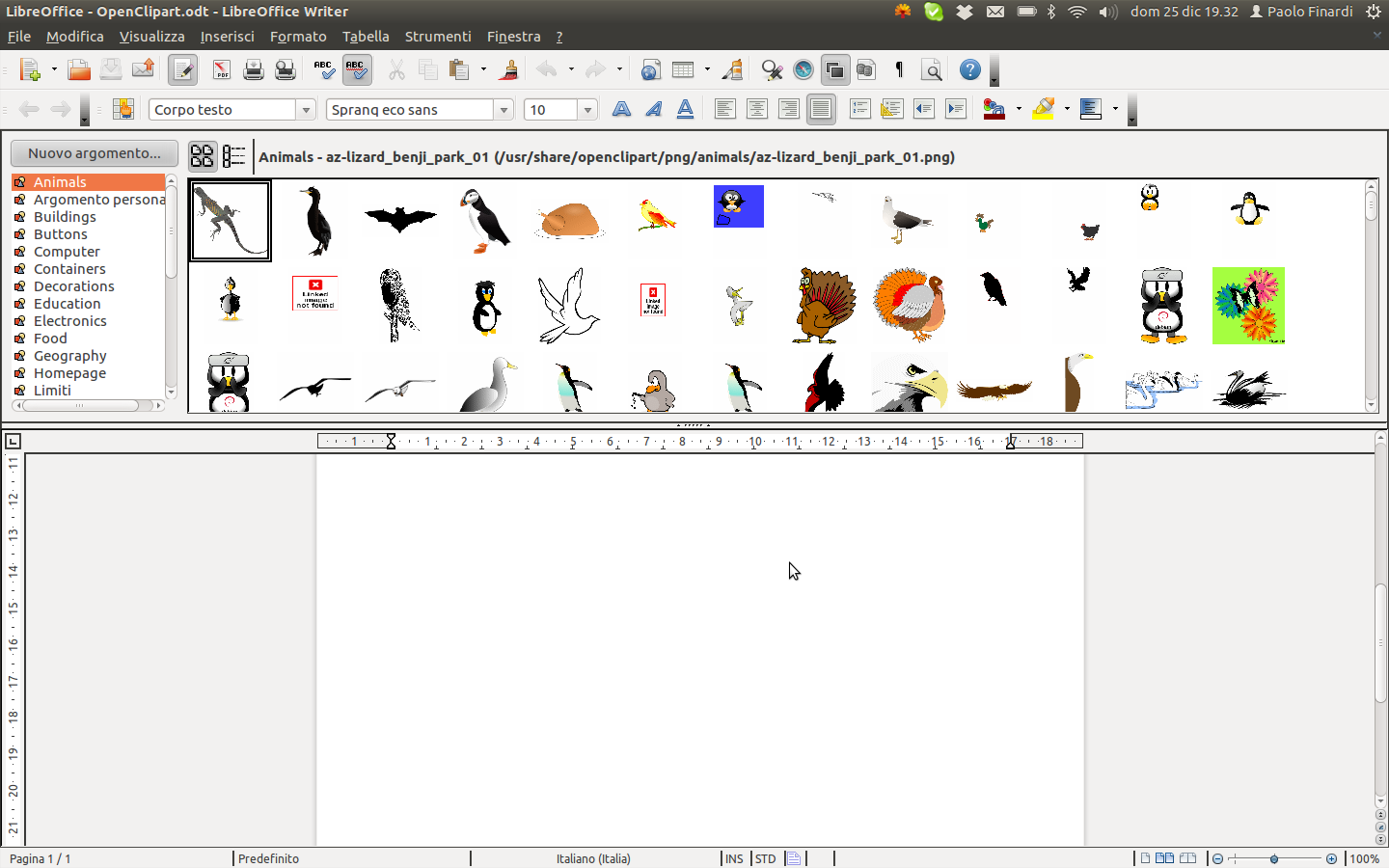 Clipart till libreoffice.