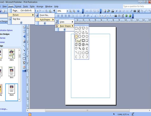 Make Patterned Papers with Shapes and Clipart in Publisher.