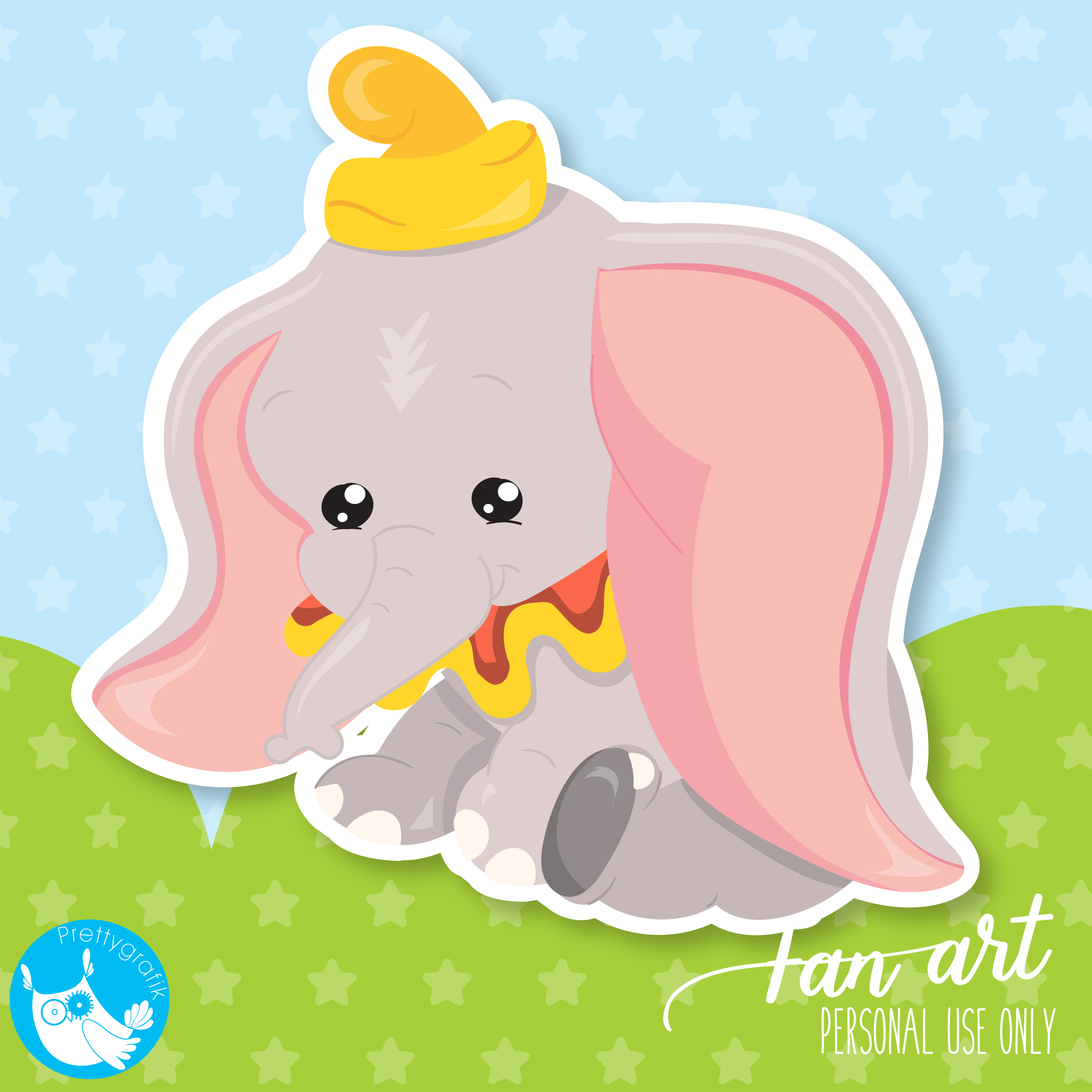 Dumbo clipart Freebie.