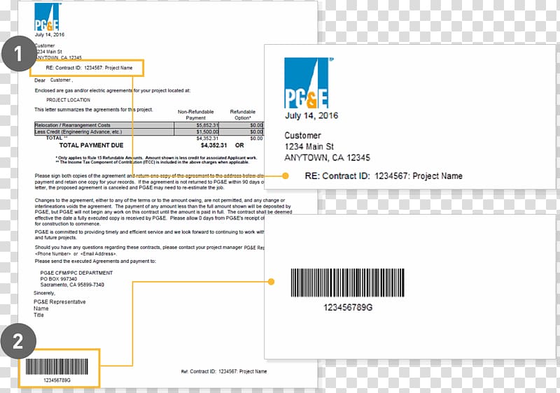 Pacific Gas & Electric Building Business plan Payment.