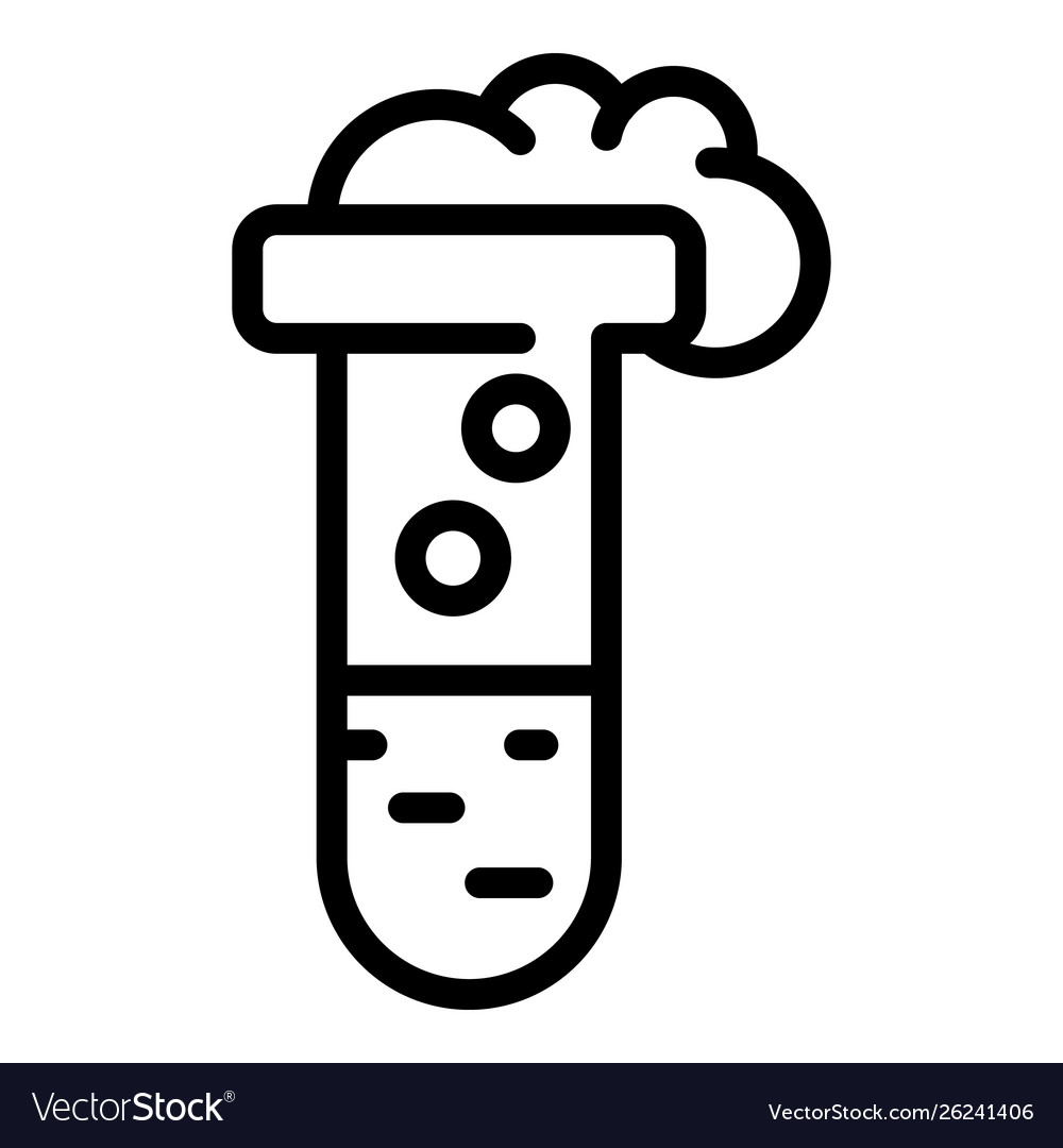 Chemical gas addiction icon outline style.