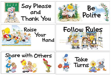 Good Manners And Right Conduct Clipart.