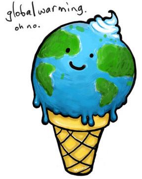 Global Warming ice cream cone Clipart » Geography » global.