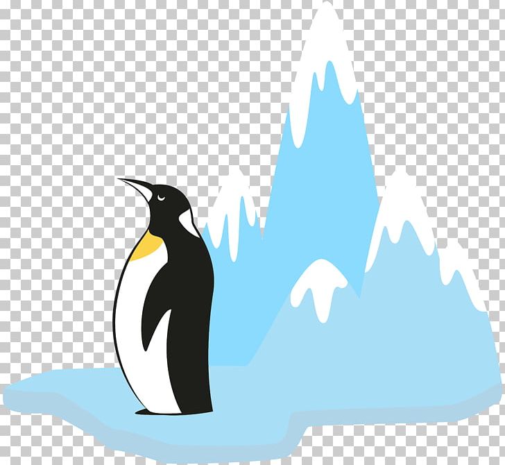 King Penguin Glacier PNG, Clipart, Beak, Bird, Cartoon.