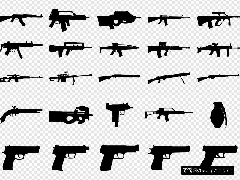 Clue Guns Pack Clip art, Icon and SVG.