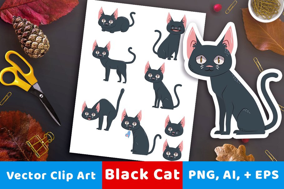 Black Cat Clipart.