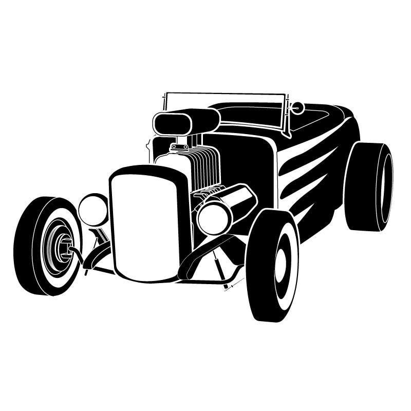 Hot Rod Clipart.