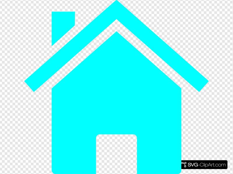 House Light Blue Clip art, Icon and SVG.