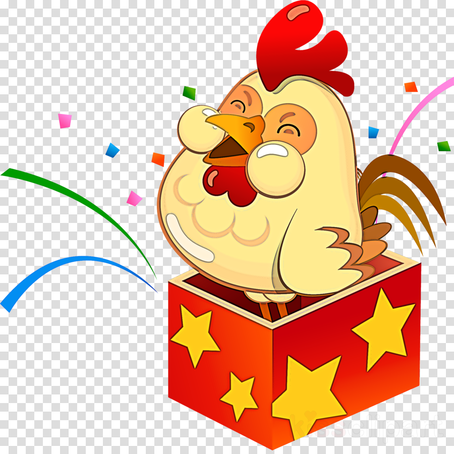 cartoon chicken rooster clipart.