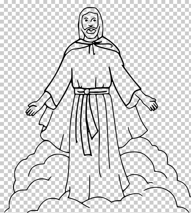 Coloring book Depiction of Jesus Bible Ascension of Jesus.