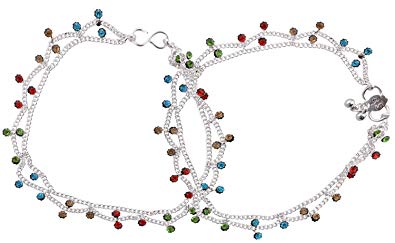 Buy K.K. Payal Silver Plated Anklets for Women.