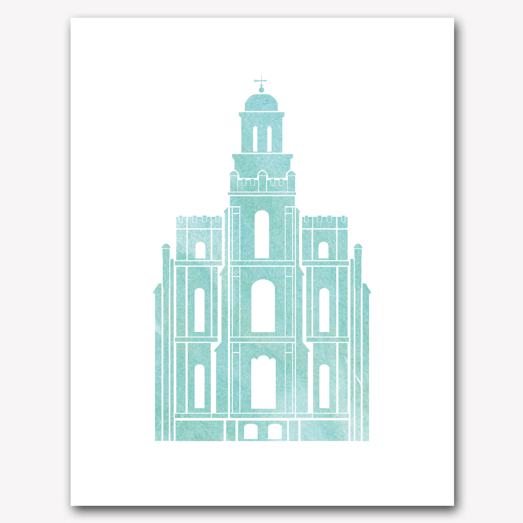 Logan LDS Temple Clip Art.