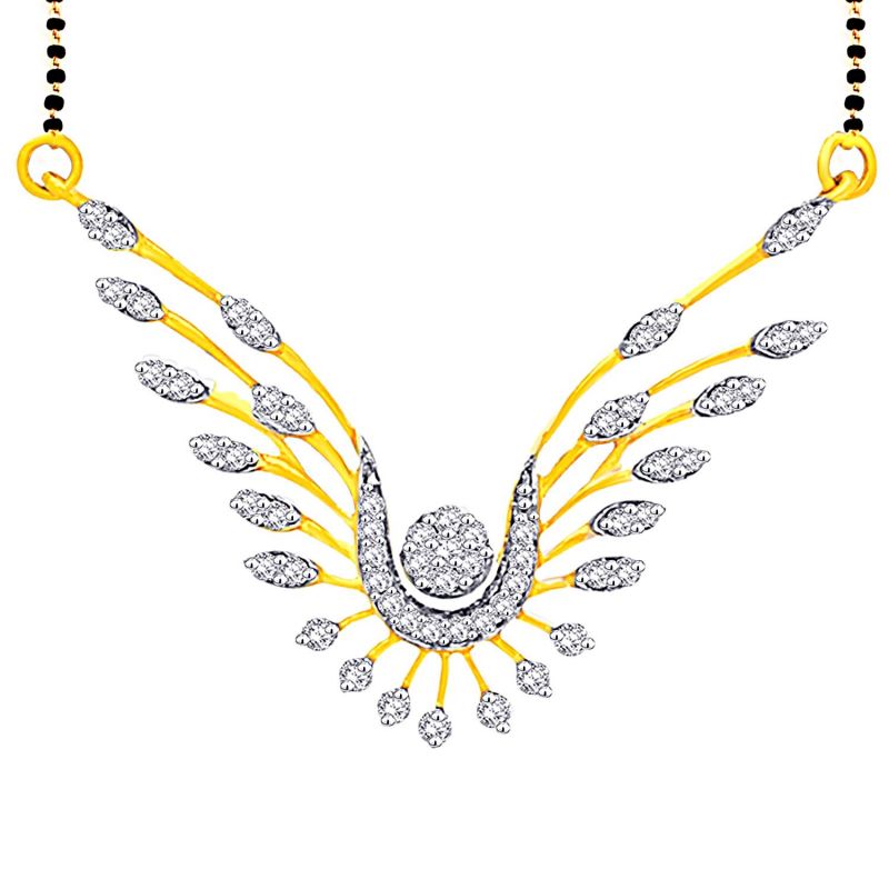 Nirvana Yellow Gold Diamond Mangalsutra.