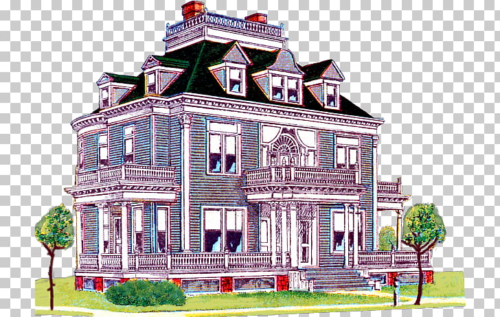 Mansion House Coloring book Label, house PNG clipart.