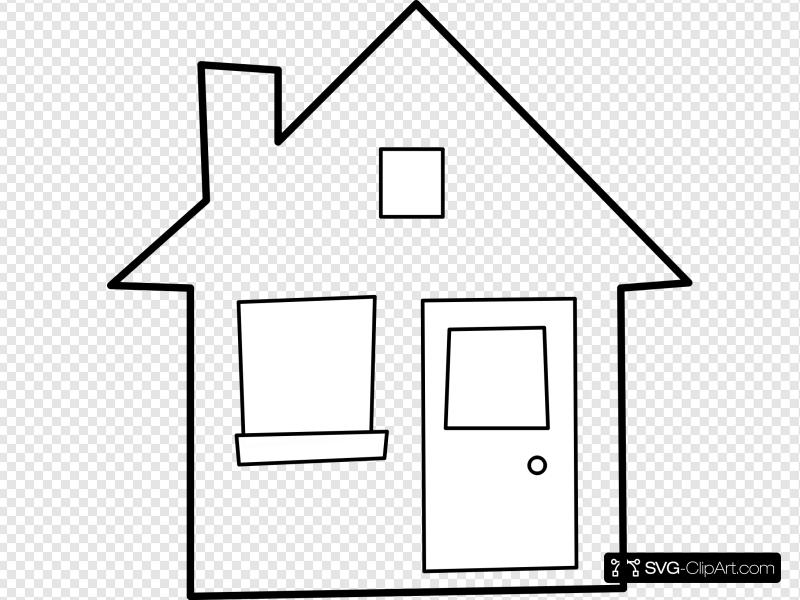 Maison / House Clip art, Icon and SVG.