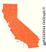 Map California Clip Art.