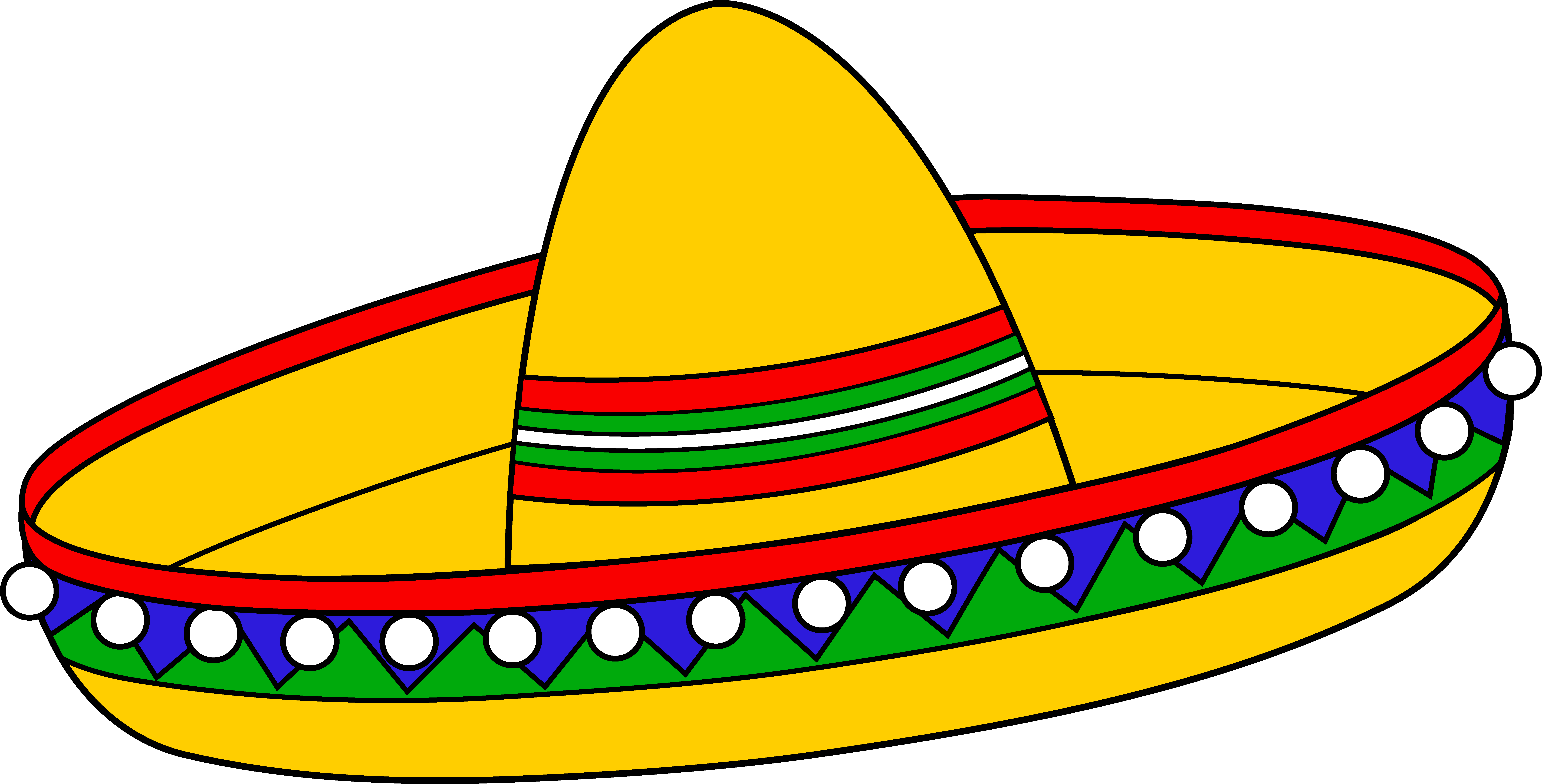 Colorful Mexican Sombrero Hat.