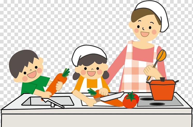 Cooking Cuisine Child Food, mom Cook transparent background.