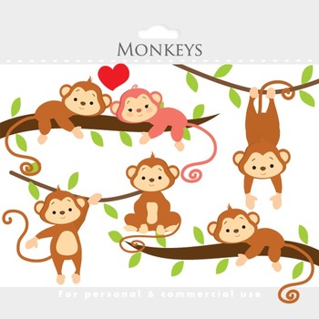 Monkey clipart.