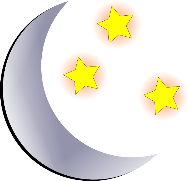 796 Moon And Stars free clipart.