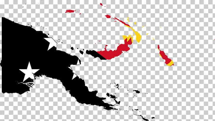 Flag of Papua New Guinea Map, papua new guinea PNG clipart.