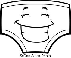 EPS Vectors of Underwear Smiling.