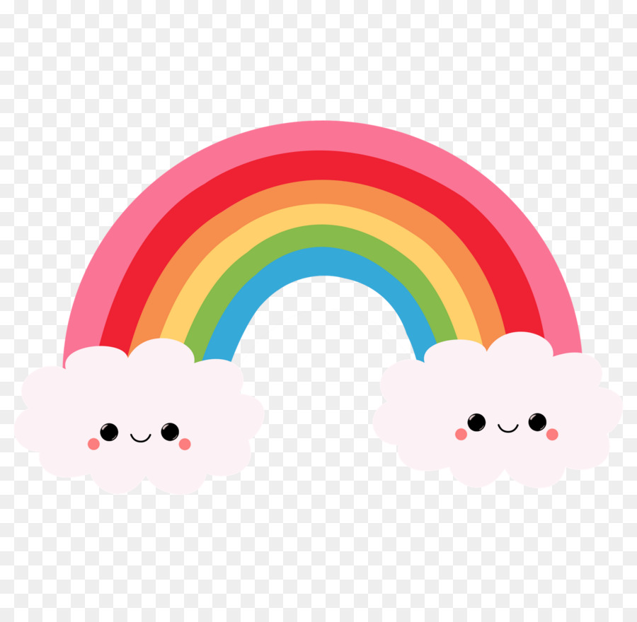 Rainbow Drawing clipart.