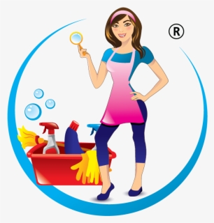 Free Cleaning Lady Clip Art with No Background.