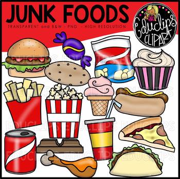 Junk Foods Clip Art Bundle {Educlips Clipart}.