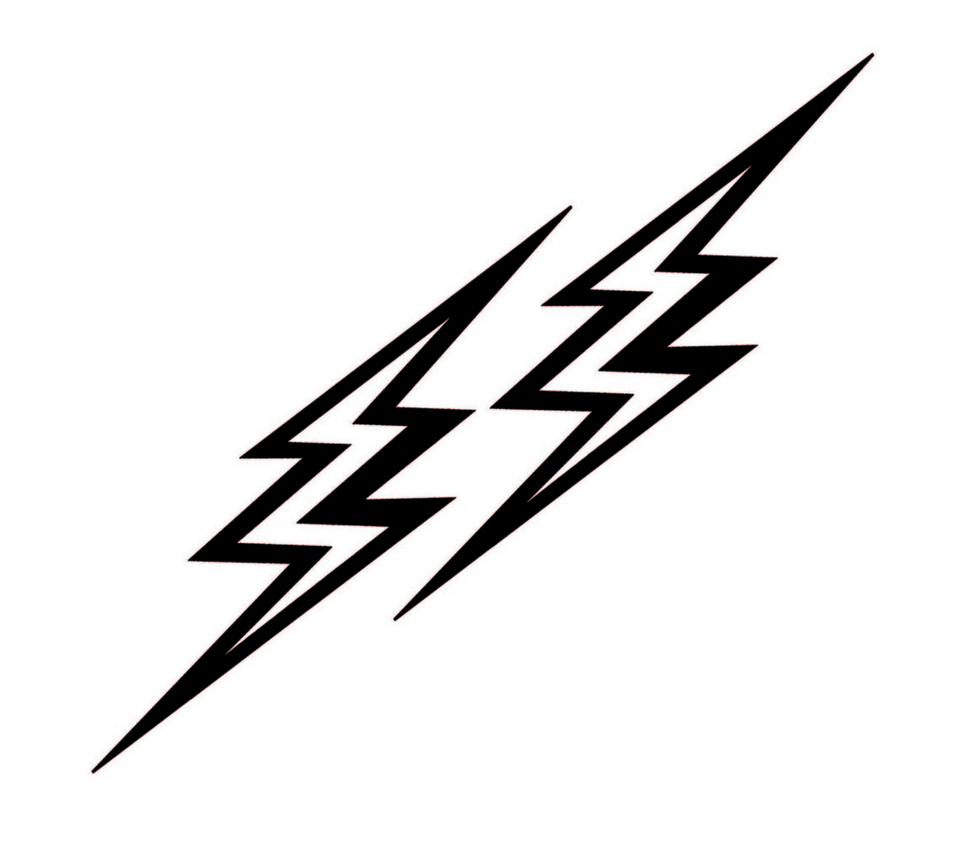 Black Lightning Bolt Clipart.