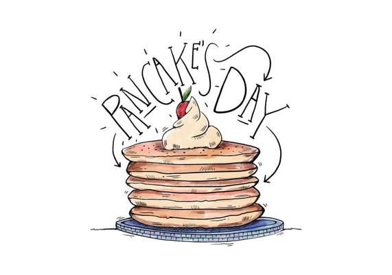 Pancake\'s Day Illustration in 2019.