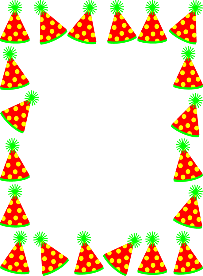 Birthday Party Clip Art Borders.