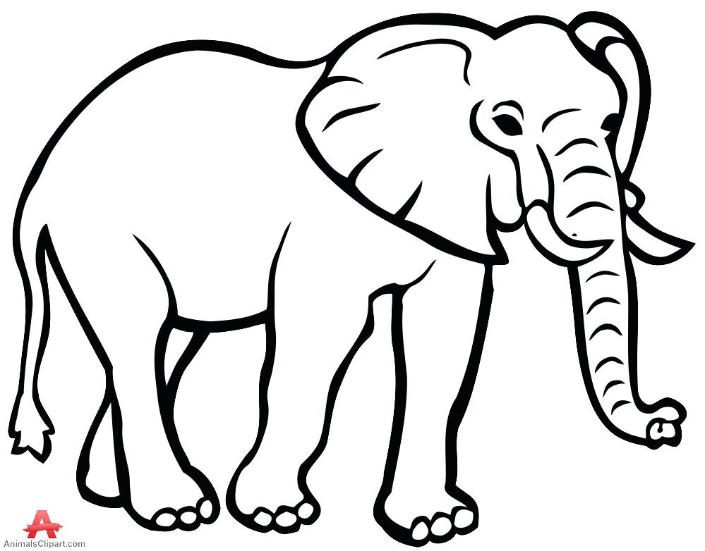 Clipart elephant outline 1 » Clipart Station.